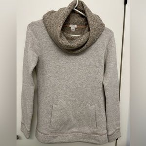 J. Crew tan cowl neck sweater, XS